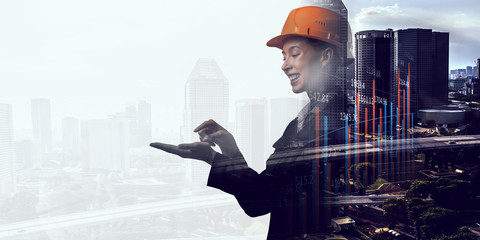 Business and construction concept