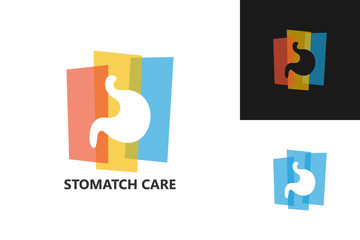 Stomach Care Logo Template Design Vector, Emblem, Design Concept, Creative Symbol, Icon