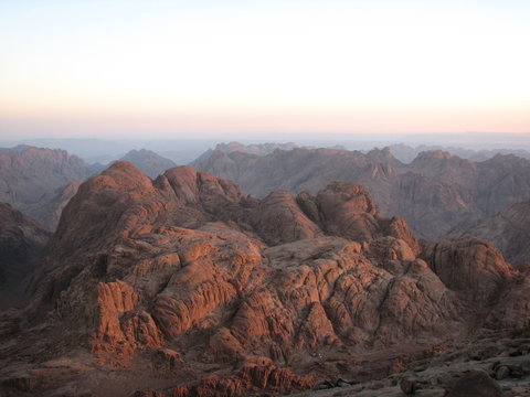 Sinai mountains at sunrise