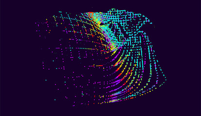 abstract vector background-Dot Graphics 