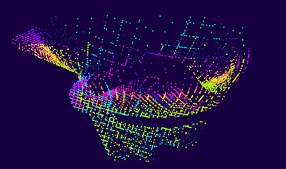 abstract vector background-Dot Graphics 