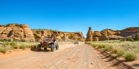 Off roading views on a sunny day in Moab Utah © Jason