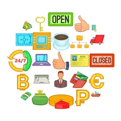 Purse icons set. Cartoon set of 25 purse vector icons for web isolated on white background