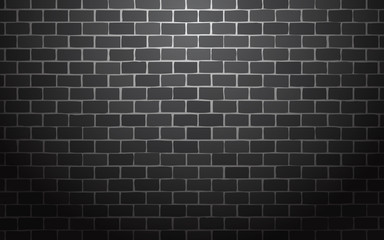 black brick wall vector illustration background