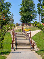 Byelorussia. Grodno. Stairs in the Park