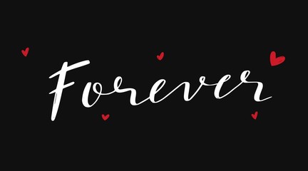 Happy Valentines day vector Modern Lettering collection