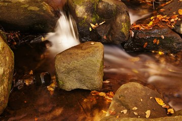 秋のマゼノ渓谷は黄金の世界