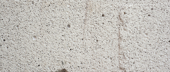 Close-up surface and white concrete pattern.