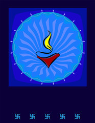 Diwali Greeting, Festival Of Light