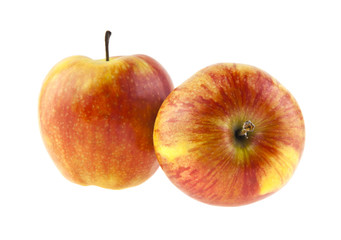 red apples isolated on white background