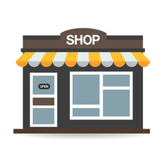 Store shop or market, Vector  illustration background