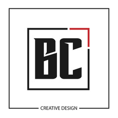 Fototapeta premium Initial Letter BC Logo Template Design Vector Illustration