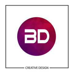 Initial Letter BD Logo Template Design Vector Illustration
