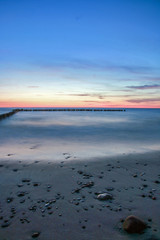 Morze Bałtyckie - zach&oacute;d słońca