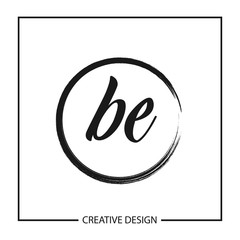 Initial Letter BE Logo Template Design Vector Illustration