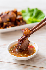 Fried Streaky Pork or Crispy Pork or Deep Fried Pork Belly