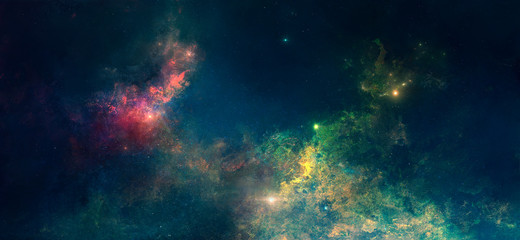 Obraz na płótnie Canvas Nebula on a background of outer space