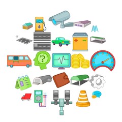 Repository icons set. Cartoon set of 25 repository vector icons for web isolated on white background