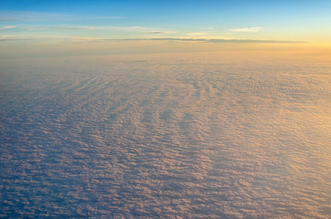 cloud landscape before sunset