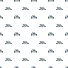 Eco car pattern vector seamless repeat for any web design