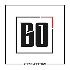 Initial Letter BO Logo Template Design Vector Illustration