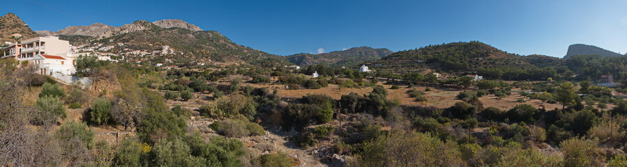 Fototapeta na wymiar Landscape at Aperi on Karpathos in Greece