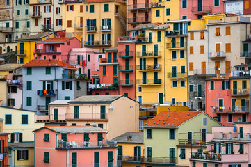 Fototapeta na wymiar Colorful italian houses