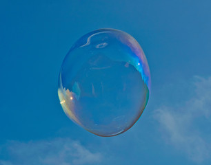Soap bubble in the sky