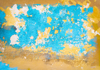 Abstract painted old rusted cement wall background