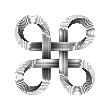 Bowen Knot Sign Or Command Key Symbol. Vector Illustration.