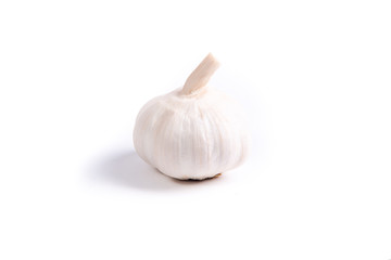 Isolated garlic fruit on background
