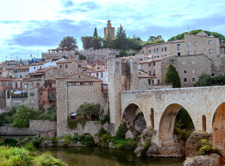 Bridge of Besalu in Catalonia