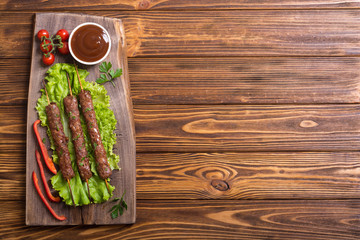 Shish kebab or lula-kebab