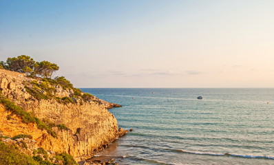 Mediterranean Coast at the Spanish resort of La Pineda in Salou