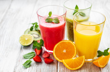 Healthy fruit smoothies