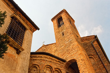 Treviso, Italy August 7, 2018: Beautiful street with old buildings.
