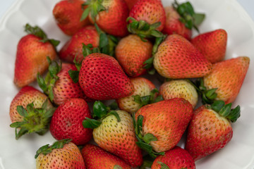 Fresh strawberry close up.