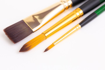 Fototapeta premium Paint brush on white background