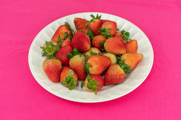 Fresh strawberry close up.