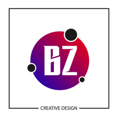 Initial Letter BZ Logo Template Design Vector Illustration