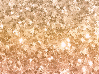 Beautiful background with golden glittering stars