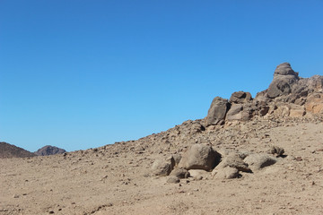 rocks in the desert