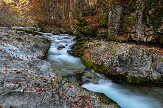 Waterfalls in Ordesa and Monte Perdido National Park, Spain