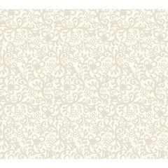 Seamless light background with beige floral pattern. Vector retro illustration. Ideal for printing on fabric or paper for wallpapers, textile, wrapping.