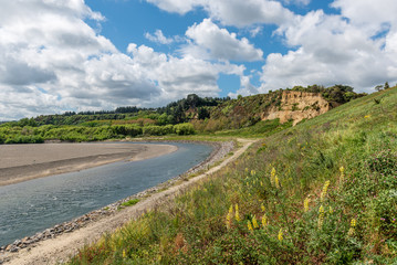 manawatu river flowing through lush countryside
