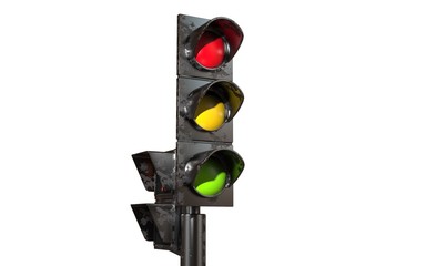 traffic lights 3D illustration 3d render 3840x2399