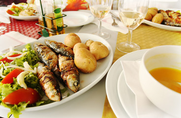 Tasty traditional Portuguese food