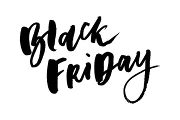 Black Friday Sale handmade lettering, calligraphy for logo, banners, labels, badges, prints, posters, web.