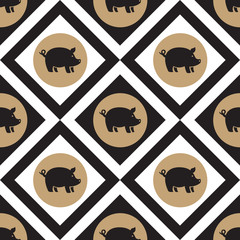 pig seamless pattern