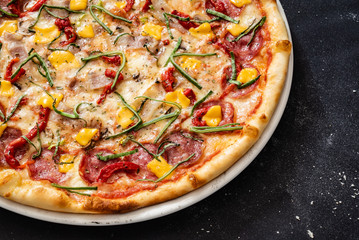 pizza with corn